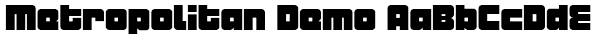 Metropolitan Demo Font